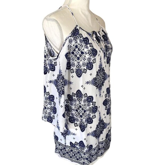 🍁 3/$25 🍁 Forever 21 Floral Off Shoulder Bell Sleeve Summer Dress | Small - Picture 2 of 12